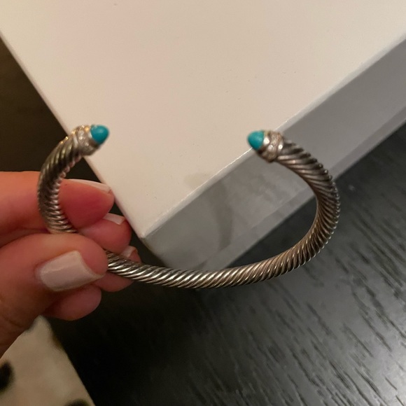 David Yurman Classic Cable Bracelet Turquoise - Picture 2 of 5